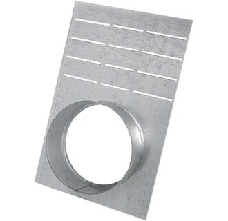 BGZ-S end plate 100 with drain 110mm. Galvanized steel