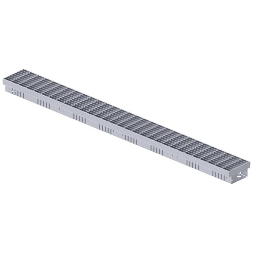BG-Graspointner Stainless steel roof and facade gutter Flex FA RB100. L=2m. Wxh=100x100mm