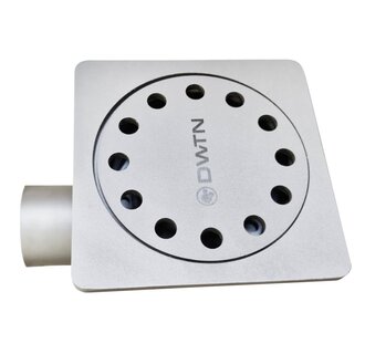 DWTN stainless steel floor drain WD 200 with side drain 63mm one piece