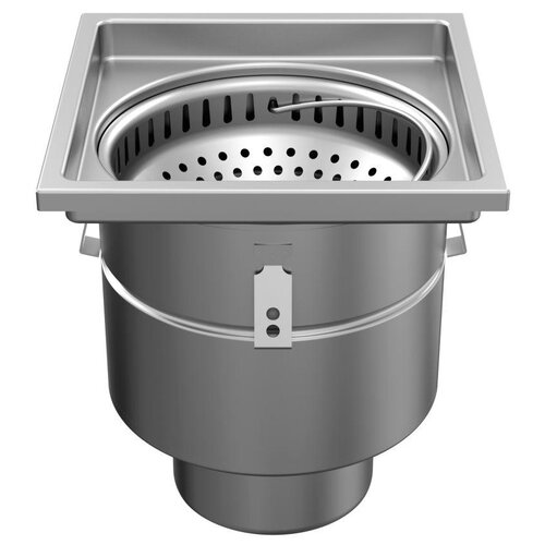 ATT Stainless steel one-piece drain W200. Mesh grid. L/15KN. Bottom drain 110mm