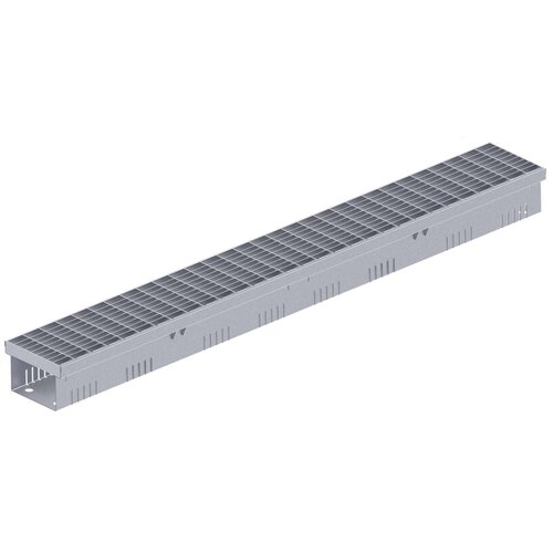 BG-Graspointner Stainless steel roof and facade gutter Flex FA RB150. L=2m. Wxh=150x75mm