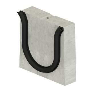 Concrete closing plate concealed gutter Delta-O 160