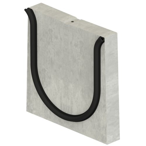 Delta Concrete closing plate concealed gutter Delta-O 200-300