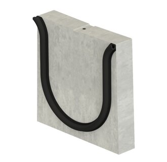 Concrete closing plate concealed gutter Delta-O 300