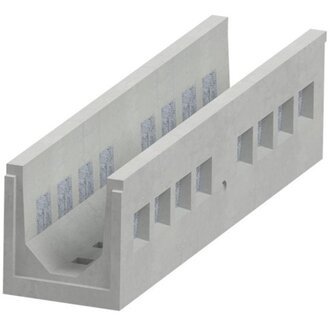 Concrete infiltration gutter Delta-U 3040 DRAIN. Class A, 15KN. Inset. L=1m