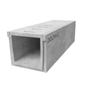 Concrete drainage gutter Delta-U 5045. Class A, 15KN. Inset grid. L=2m