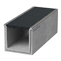 Delta Concrete grid gutter Delta-U 6060. Class D, 400KN. Inset grille. L=1m