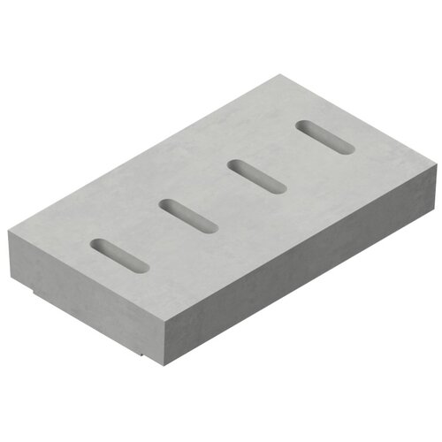 Delta Concrete grid for grid gutter Delta-U 400. Class D, 400KN. recessed. L=1m