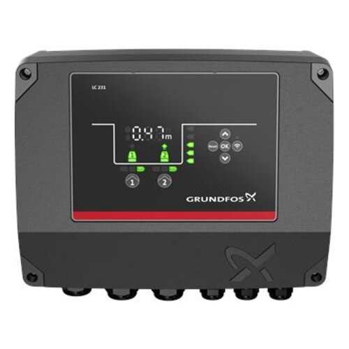 Grundfos Plastic control box LC231. Switch box for 2 pumps, DOL, 1-9 A