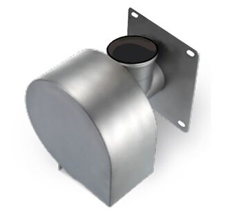 Swirl valve CEV 225 OP. 1l/s, tube 160mm. Delivery height 1.5m. stainless steel 316L. Emergency overflow