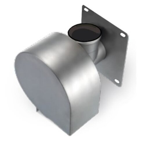 DWTN Swirl valve CEV 225 OP. 1l/s, tube 160mm. Delivery height 1.5m. stainless steel 316L. Emergency overflow