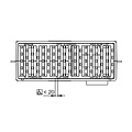 DWTN - Diederen Water Techniek Nederland Gietijzeren straatkolk 3040LP1. PVC zijuitlaat 160mm. lxb=750x295x403mm