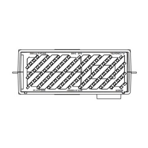 DWTN - Diederen Water Techniek Nederland Gietijzeren straatkolk 3040LP7. PVC zijuitlaat 160. lxbxh=750x295x403mm