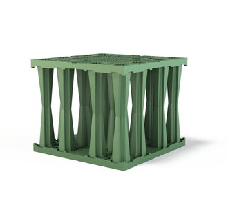 PP infiltration crate Rigofill ST. Green, lxwxh=800x800x660mm, 422l