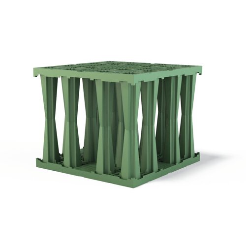 Frankische PP infiltration crate Rigofill ST. Green, lxwxh=800x800x660mm, 422l