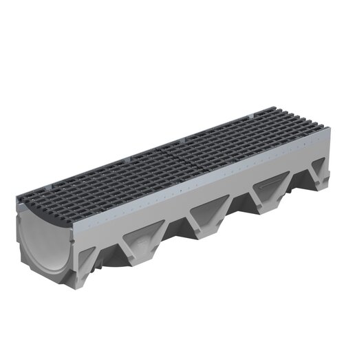 BG-Graspointner Grate gutter 200mm wide. Tec V200/0. L=1m