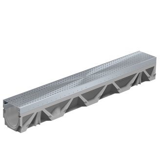 Grate gutter 100mm wide. Tec E100/0. L=1m. C250KN