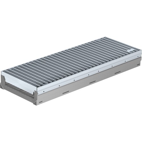 BG-Graspointner Grid gutter Filcoten Pro mini V300/120. L=1m. Class E, 600KN. Bottom drain 200mm