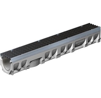 Grate channel BG-FILCOTEN® Pro V100 / 10. L = 1m. Class E, 600KN