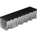 BG-Graspointner Grating channel BG-FILCOTEN® Pro G200 / 10. L = 1m. Class F, 900KN. Bottom outlet 200mm