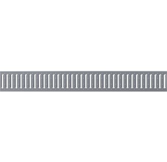 Stainless steel slot grille 100mm gutter. L=1m. A15KN. SW 8/80