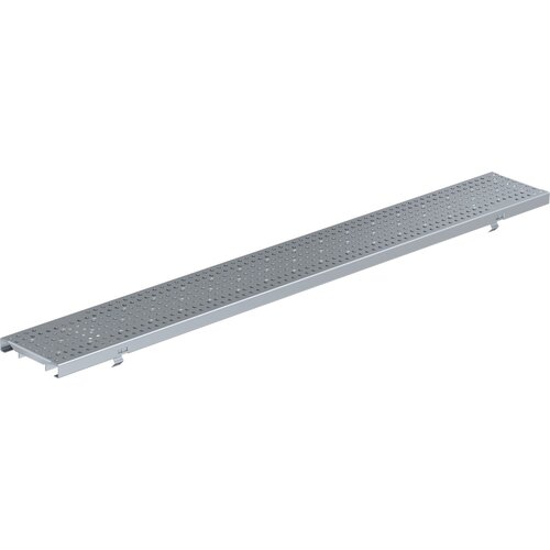 BG-Graspointner Stainless steel perforated grille 100mm gutter. L=1m. A15KN. Opening 6mm