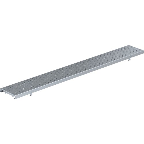 BG-Graspointner Stainless steel perforated grille 100mm gutter. L=0.5m. A15KN. Opening 6mm