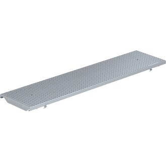 Stainless steel perforated grille 200mm gutter. L=1m. C250KN. Opening 6mm