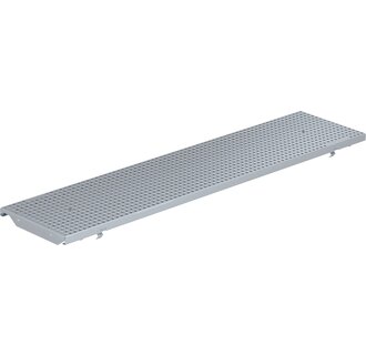 Stainless steel perforated grille 200mm gutter. L=0.5m. C250KN. Opening 6mm