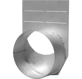 BG-FILCOTEN® end plate 150 with 110mm drain. Galvanized steel