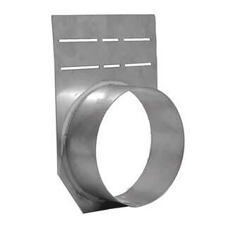 Steel end plate 300mm gutter. Drain 200mm