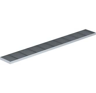 Stahl-Langstabgitter für Dach- und Fassadenrinne Flex RB100. L=1m
