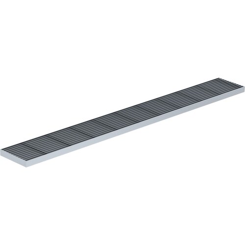 BG-Graspointner Stainless steel long bar grille for roof and facade gutter Flex RB100. L=1m. Walkable