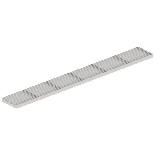 BG-Graspointner Stainless steel design long bar grille for roof and facade gutter Flex RB100. L=1m. Walkable