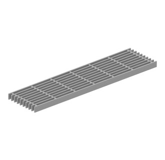 Long bar grille for roof and facade gutter Flex RB130. L=0.5m. Plastic