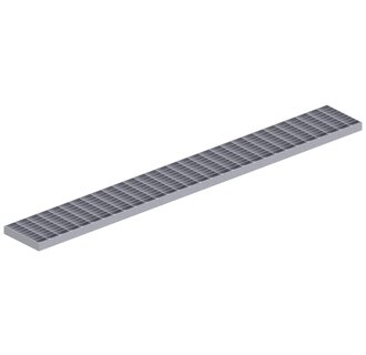 Stainless steel mesh grille for roof and facade gutter Flex RB150. L=1m