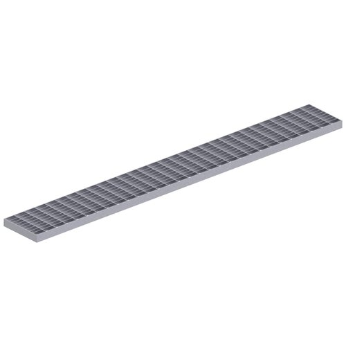 BG-Graspointner Stainless steel mesh grille for roof and facade gutter Flex RB150. L=1m