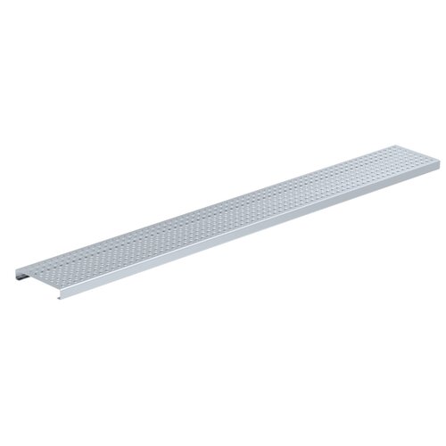 BG-Graspointner Perforated grid for roof and facade gutter Flex FA RB130. L=1m. Galvanized steel