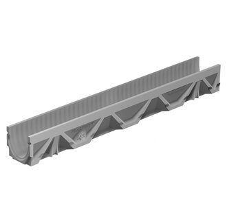 Slotted gutter BG-FILCOTEN® Light 100/10. L = 0.5m. Class C, 250KN