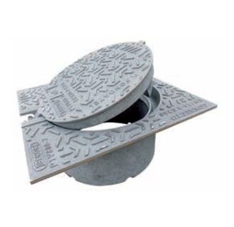 Cast iron manhole cover CONNECTO T315, Class C, 250KN, for PVC pipe 315mm