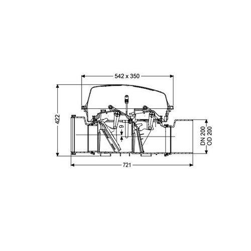 Kessel Rückstausicherung Staufix 200mm