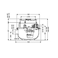 Kessel Lifting station Aqualift S Compact. Double pump GTF 1200-S3. Tileable lid