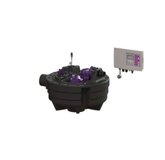 Lifting station Aqualift F Compact. Double pump SPZ 1000-S3. Free arrangement