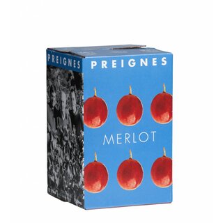 Domaine Robert Vic / Preignes Le Vieux Wijn in pak 5 liter - Preignes Merlot
