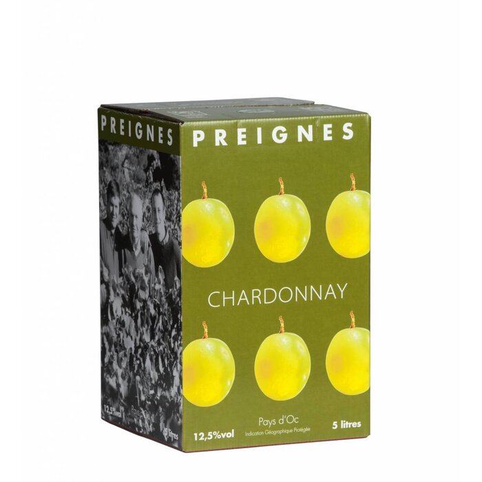 Domaine Robert Vic / Preignes Le Vieux Wijn in pak 5 liter - Preignes Chardonnay