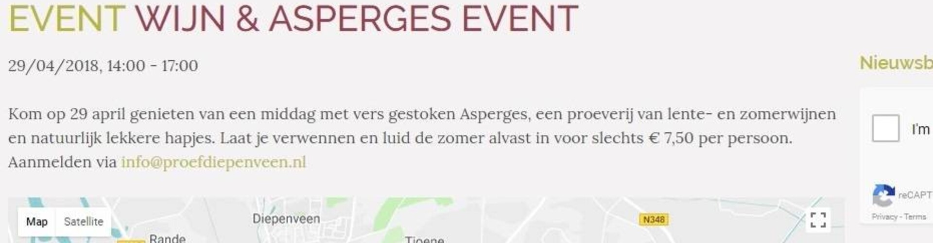 Proef!Wijnwinkel organiseert 'Wijn en asperges' proeverij
