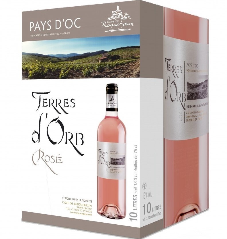 Nieuw: Terres d'Orb rosé BIB 5L 