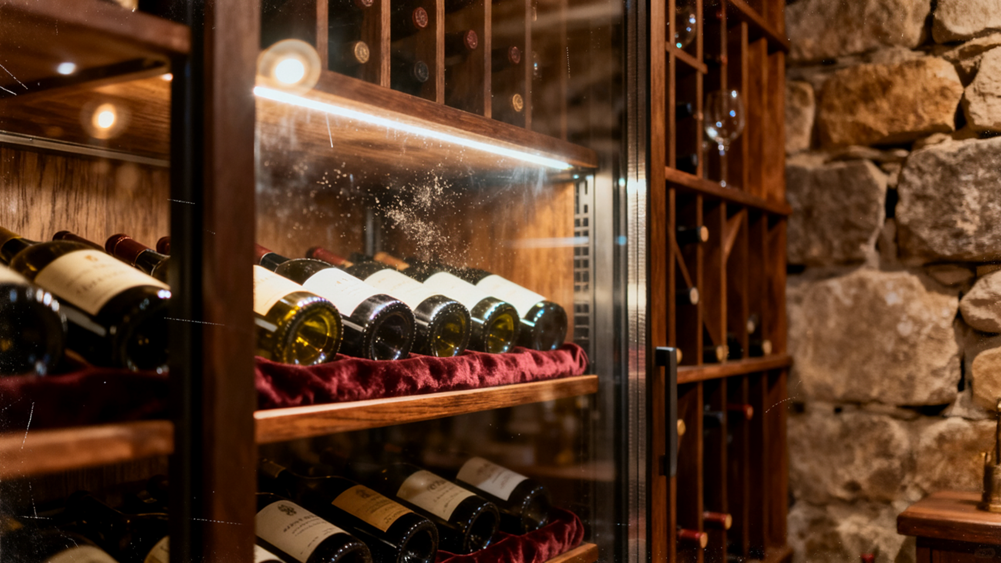 wijnkelder met diverse soorten wijn