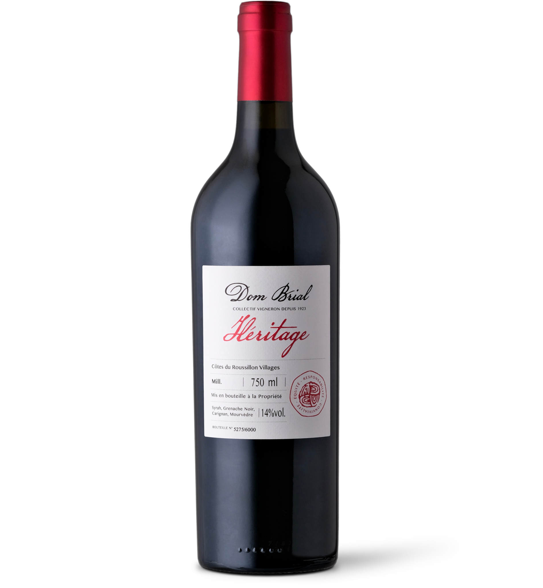 Dom Brial Héritage Rouge 2020 AOP Côtes du Roussillon Villages