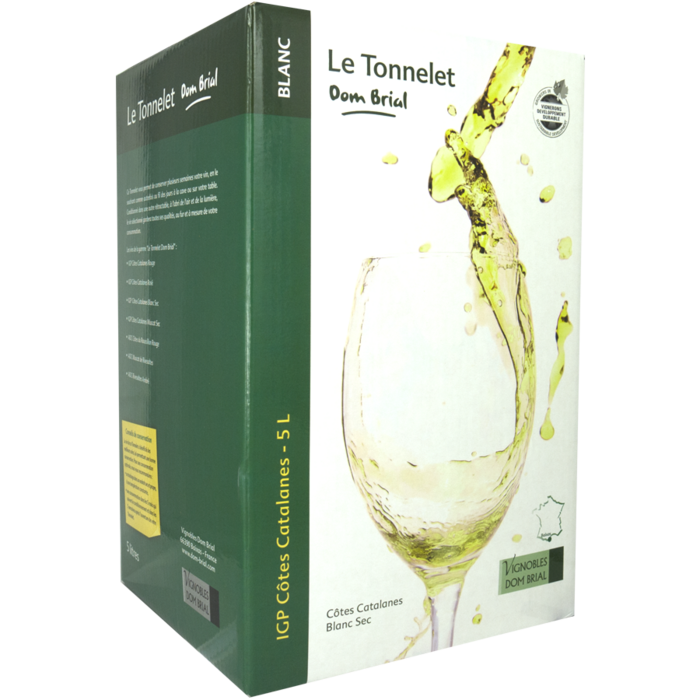Domaine Robert Vic / Preignes Le Vieux Wijn in pak 5 liter - Dom Brial Blanc
